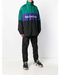 mehrfarbige bedruckte Windjacke von Balenciaga