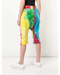 mehrfarbige Mit Batikmuster Bermuda-Shorts von R13