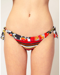 mehrfarbige Bikinihose mit Blumenmuster von Sunseeker