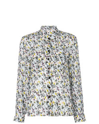 mehrfarbige Bluse mit Knöpfen mit Blumenmuster von Chloé