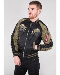 mehrfarbige Bomberjacke von Alpha Industries