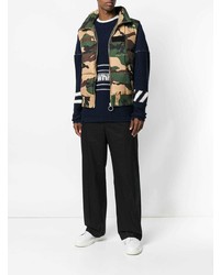 mehrfarbige Camouflage ärmellose Jacke von Off-White