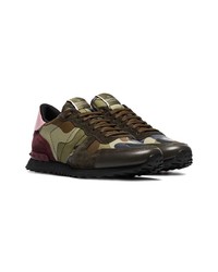 mehrfarbige Camouflage niedrige Sneakers von Valentino