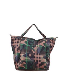 mehrfarbige Camouflage Shopper Tasche aus Segeltuch von STUFF MAKER
