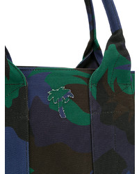 mehrfarbige Camouflage Shopper Tasche von Tomas Maier