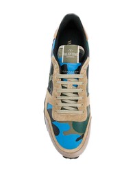 mehrfarbige Camouflage Sportschuhe von Valentino