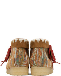 mehrfarbige Chukka-Stiefel aus Segeltuch von Clarks Originals