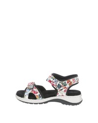 mehrfarbige flache Sandalen aus Leder von Jenny