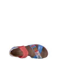 mehrfarbige flache Sandalen aus Leder von Maciejka