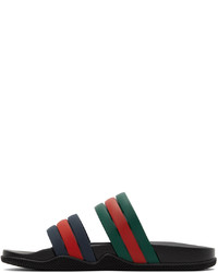 mehrfarbige Gummi Sandalen von Gucci