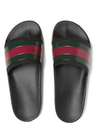 mehrfarbige Gummi Sandalen von Gucci