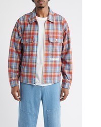 mehrfarbige Harrington-Jacke mit Schottenmuster
