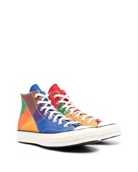 mehrfarbige hohe Sneakers aus Leder von Converse