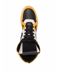 mehrfarbige hohe Sneakers aus Leder von Human Recreational Services