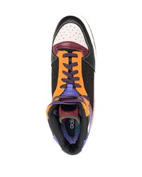 mehrfarbige hohe Sneakers aus Leder von adidas