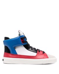 mehrfarbige hohe Sneakers aus Leder von Just Cavalli
