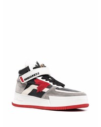 mehrfarbige hohe Sneakers aus Leder von DSQUARED2