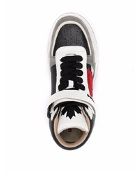 mehrfarbige hohe Sneakers aus Leder von DSQUARED2