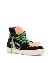 mehrfarbige hohe Sneakers aus Leder von Off-White