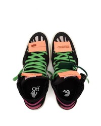 mehrfarbige hohe Sneakers aus Leder von Off-White