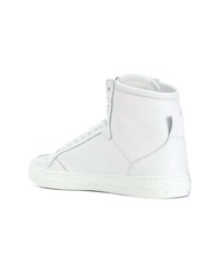 mehrfarbige hohe Sneakers aus Leder von Versace