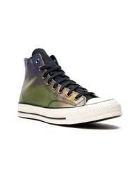 mehrfarbige hohe Sneakers aus Segeltuch von Converse