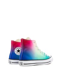 mehrfarbige hohe Sneakers aus Segeltuch von Converse