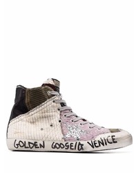mehrfarbige hohe Sneakers aus Segeltuch von Golden Goose