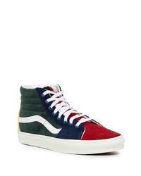 mehrfarbige hohe Sneakers aus Segeltuch von Vans