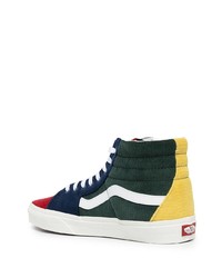 mehrfarbige hohe Sneakers aus Segeltuch von Vans