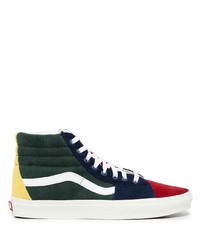 mehrfarbige hohe Sneakers aus Segeltuch von Vans