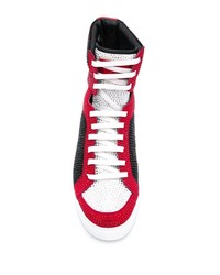 mehrfarbige hohe Sneakers aus Wildleder von Philipp Plein