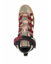 mehrfarbige hohe Sneakers aus Wildleder von DSQUARED2