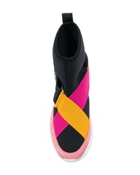 mehrfarbige hohe Sneakers von Emilio Pucci