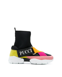 mehrfarbige hohe Sneakers von Emilio Pucci