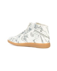 mehrfarbige hohe Sneakers von Maison Margiela