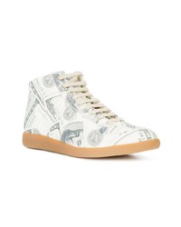 mehrfarbige hohe Sneakers von Maison Margiela