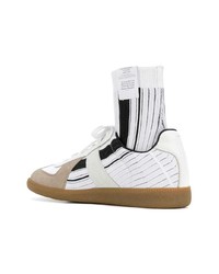 mehrfarbige hohe Sneakers von Maison Margiela