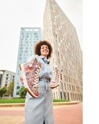 mehrfarbige hohe Sneakers von Rieker