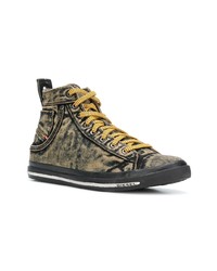 mehrfarbige hohe Sneakers von Diesel