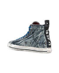 mehrfarbige hohe Sneakers von Diesel