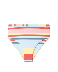 mehrfarbige horizontal gestreifte Bikinihose von Asceno