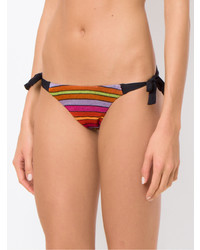 mehrfarbige horizontal gestreifte Bikinihose von Cecilia Prado
