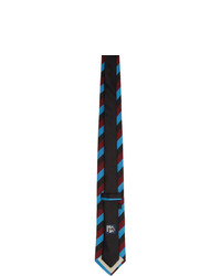 mehrfarbige horizontal gestreifte Krawatte von Prada