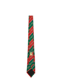 mehrfarbige horizontal gestreifte Krawatte von Gucci
