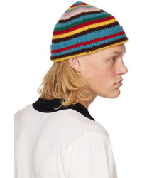 mehrfarbige horizontal gestreifte Mütze von Paul Smith
