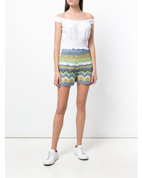 mehrfarbige horizontal gestreifte Shorts von M Missoni