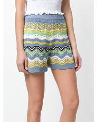 mehrfarbige horizontal gestreifte Shorts von M Missoni