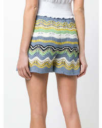 mehrfarbige horizontal gestreifte Shorts von M Missoni