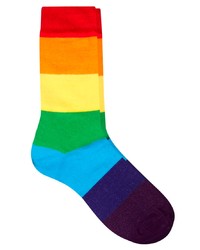 mehrfarbige horizontal gestreifte Socken von Asos